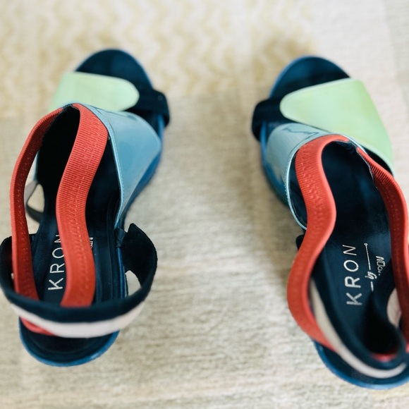 RARE Anthropologie Kron Wedge Sandal - Picture 5 of 7